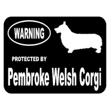 Стильные модные автомобильные наклейки 15 см * 11,3 СМ, защищенные Pembroke Welsh Corgi 2024 - купить недорого