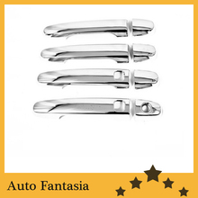 Chrome Door Handle Cover with Keyless Access  for Toyota Yaris Hatch / Vios Sedan 05-09 -Free Shipping 2024 - buy cheap