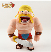 Clash of Clans   toys  33cm  1pcs Animation Cartoon COC  KING Barbarian Soft Plush Stuffed Doll  have stock 2024 - buy cheap