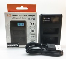 Digital USB 5V Input Dual Camera Battery Charger with LCD Display for Fuji XT2 XA3 X100F XA10 XA10 XA2 XT10 XT1 NP-W126 Battery 2024 - buy cheap