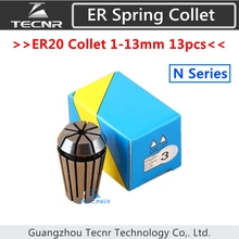ER20 collet holder set  from 1 mm to 13 mm for CNC milling lathe tool and spindle motor 2024 - buy cheap