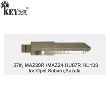 KEYECU 25x KEYDIY Universal Remotes Flip Key Blade 27#, MAZ20R /MAZ24 HU87R HU133 for Opel, for Subaru, for Suzuki 2024 - buy cheap