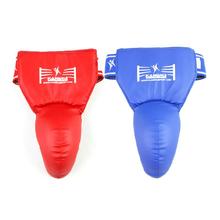 Novo vermelho azul taekwondo engrenagem protetora wushu muay thai boxe virilha protetores jockstrap suporte virilha guarda karatê protetor 2024 - compre barato