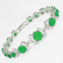 free shipping   Wholesale Price !  White  Green  Bracelet 2024 - buy cheap