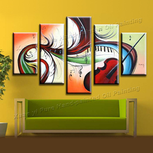 5 Piece Canvas Art 100% Handmade Home Decor Painting Modern Wall Art Oil Painting Acrylic Paints On Canvas Living Room Picture 2024 - buy cheap
