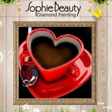 Sophie Beauty-pintura con diamantes en 3d, copa de café bordada, mosaico de costura, imágenes, diamantes de imitación, pasatiempos, artesanías para el hogar, Accesorios 2024 - compra barato