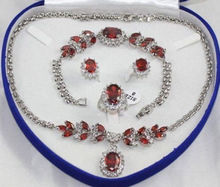 Wholesale price 16new ^^^^Bridal Fashion Jewellery Women's Set Necklace Earring Ring Bracelet 2024 - buy cheap