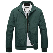 Jaqueta bomber mandarim masculina, jaqueta casual tamanho grande 5xl para primavera e outono, roupa esportiva, corte slim 2024 - compre barato