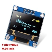 128x64 OLED LCD LED SSD1306 модуль для Arduino Raspberry Pi дисплей 0,96 "дюймовый синий I2C IC Серийный светодиодный модуль 2024 - купить недорого