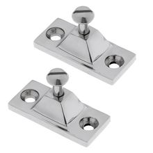 Heavy Duty Marine Stainless Steel Boat Deck Hinge Bimini Top Cover Fitting Accessories Two Holes Strong corrosion resistance 2024 - buy cheap