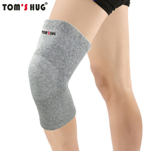 1 Pcs Sports Knee Support Protect Pad Tom's Hug Brand Kneepad Prevent Arthritis Injury High Elastic Knee Guard Keep Warm Grey 2024 - buy cheap