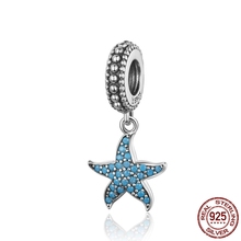 Abalorio de plata esterlina 925 para mujer, dije de estrella de mar compatible con pulsera y collar Original, joyería artesanal 2024 - compra barato