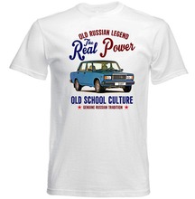 Vintage Russian Car Lada 2107 - New Cotton New Fashion T Shirt Graphic Letter T Shirt Men Casual Cotton Short Sleeve T Shirt 2024 - buy cheap