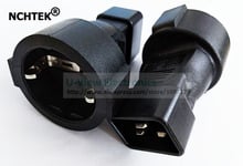 NCHTEK IEC 320 C20 Male to CEE7/7 European Female Power Adapter, C20 to EU Female Adapter/Free Shipping/5PCS 2024 - buy cheap