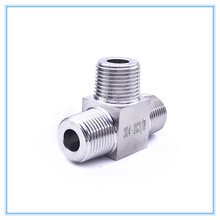 T Type conversion high pressure Fittings 1/8" 1/4" 3/8" 1/2" Male Tee 3 Way Pipe Fitting 304 Stainless Steel Water Gas Oil 2024 - buy cheap