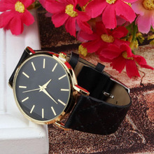 New Geneva Men Watches Women Casual Sports Clock Wrist Watch Mens Relogio Feminino Unisex PU Leather Quartz Watch Relojes #N 2024 - buy cheap