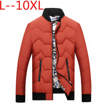 10XL 8XL 6XL Homens Jaqueta de Inverno 2018 Da Moda Gola Masculina Jaqueta Parka Mens Sólidos Grossas Jaquetas e Casacos de Homem parkas inverno 2024 - compre barato