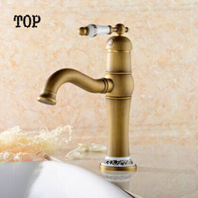 single handle faucets bathroom porcelain antique faucet sink taps water faucet bronze basin mixer tap antique brass tap bathroom 2024 - buy cheap