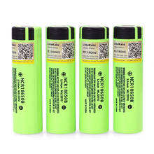 Литиевые аккумуляторные батарейки Liitokala NCR18650B, 4 шт., 3400 мАч, 3,7 В, 3400 2024 - купить недорого