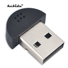 kebidu 1pcs Super Mini USB 2.0 Microphone Portable Studio Speech MIC Audio Adapter Driver Free for MSN PC Notebook Wholesale 2024 - buy cheap