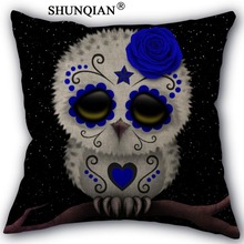 day of the dead Cotton Linen Pillowcase Custom Home textile Decorative One Side Pillow Covers 45x45cm 2024 - buy cheap