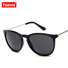 Yoovos 2021 retro óculos de sol feminino design da marca pequeno feminino vintage óculos de sol senhoras moda óculos de compras acessórios 2024 - compre barato