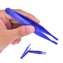 10Pcs/set Medical Tattoo Supplies Disposable Blue Terile Tweezers Medical Plastic Bending Surgical Tray For Tattoo Body Art 2024 - buy cheap