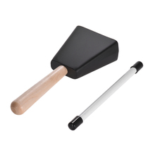 Professional Cowbell with Wooden Handle Mallet Metal Material Hand Cowbell Percussion Instrument 2024 - buy cheap