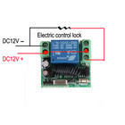 Sistema de controle remoto sem fio 1ch 12v, transmissor e receptor mini tamanho 315/433mhz - foto 2026