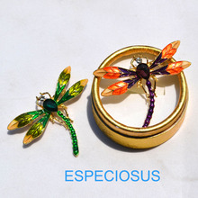 Elegant Pin Gold Color Giraffe Breast Pin Girls Gift Decoration Garments pin Accessories Jewelry Painted Dragonfly Alloy Brooch 2024 - buy cheap