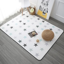 Five-Pointed Stars Carpets For Living Room Soft Velvet Rugs For Bedroom Children Room Play Floor Mat Coffee Tbale Area Rug 2024 - buy cheap