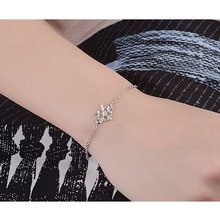 LUKENI Trendy Snowflake Silver Women Bracelets Jewelry Fashion Girl 925 Silver Anklets Bracelet Accessories Christmas Lady Gift 2024 - buy cheap