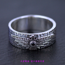 Thailand jewelry  retro  925 Sterling Silver rings  flying eagle badge ring 2024 - buy cheap