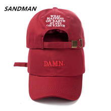 SANDMAN High Quality Rapper Kendrick Lamar Damn Snapback Cap Embroidery DAMN Dad Hat Women Men Baseball Cap Hip Hop Hat Bone 2024 - buy cheap