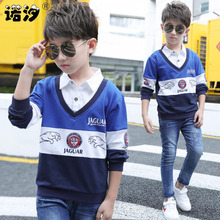 Boys clothes children knitted T Shirt teenage spring Clothes baby boys long sleeve shirt boys jacket 4-13T kids warm pullovers 2024 - buy cheap