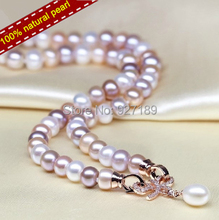 Real Natural Pearl Necklace With Pendant  Chain Jewelry Mother/ Women Gifts Pearl Jewelry free shipping Elegant Pearl necklaces 2024 - buy cheap