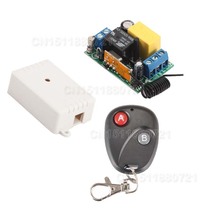 220V10A1CH RF sistema de interruptor de controle remoto sem fio interruptor de luz sem fio 315/433. 92 MHZ Com Capacitor De Segurança 5 Pçs/lote