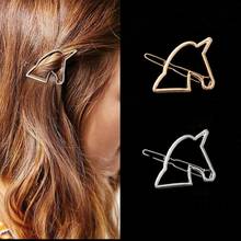 Fashion New Cute Girls Unicorn Hair Clips Women Metal Unicorn Hairpins Accessories Female Hair Jewelry Party Wedding Gifts 2024 - buy cheap