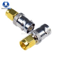 RF Coax Coaxial SMA Male Plug to BNC Female M/F Radio Antenna Contor Adapter For RF Gold-Plated Machined Brass DIY 2024 - buy cheap