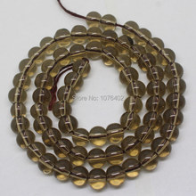 Mini. order is $7! Wholesale is 70 pcs. 6mm Smoky Brown Quartz Round DIY Loose Beads 15" 2024 - buy cheap
