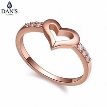 DAN'S-Anillo de moda con microincrustaciones de circonita AAA para mujer, anillo con corazón nuevo, rosa, 108626 2024 - compra barato