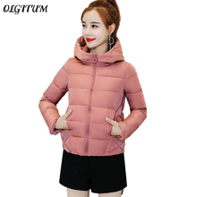 New 2019 Short Winter Jacket Female Korean Cotton Coat Thicken Warm Loose Outwear Snow Lichens Casual Brand Winter Hooded Parkas 2024 - buy cheap