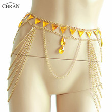Chran Sexy Carnival Sequin Body Chain Skirt Festival Bikini Showgirl Dance Jewelry 2024 - buy cheap