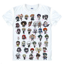 Camiseta Danganronpa para mujer, camisa monokuma colorida, accesorios de Anime, impresionante, estampado, Cosplay, Anime 2024 - compra barato