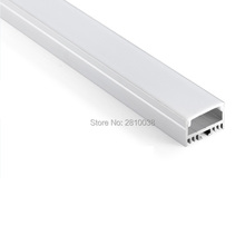 Conjuntos/lote de led en forma de U de aluminio, Canal cuadrado, perfiles de extrusión led de aluminio para luces empotradas en la pared, 100X2M 2024 - compra barato