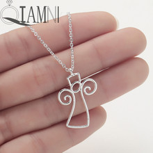QIAMNI Unique Abstract Guardian Angel Wings Pendant Necklace Party Birthday Statement Jewelry Fairytale Lovers Gift Accessories 2024 - buy cheap