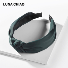 LUNA CHIAO Fashion Jewelry Hair Accessory Solid Color Terylene Fabric Women Summer Head Band 2024 - buy cheap