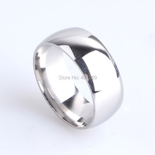 50X 8 мм Серебряная поверхность гладкое зеркальное полированное 316L нержавеющая сталь палец кольца для мужчин и женщин 2024 - купить недорого