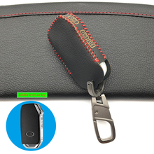 Latest 100% Leather car key fob cover case shell holder for Kia 2018 2019 sportage R Stinger remote sorento cerato protect key 2024 - buy cheap