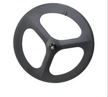 PONABET Free shipping only $498 70mm tubular carbon tri spoke wheel, 700c track/road bike front or rear wheel 2024 - buy cheap
